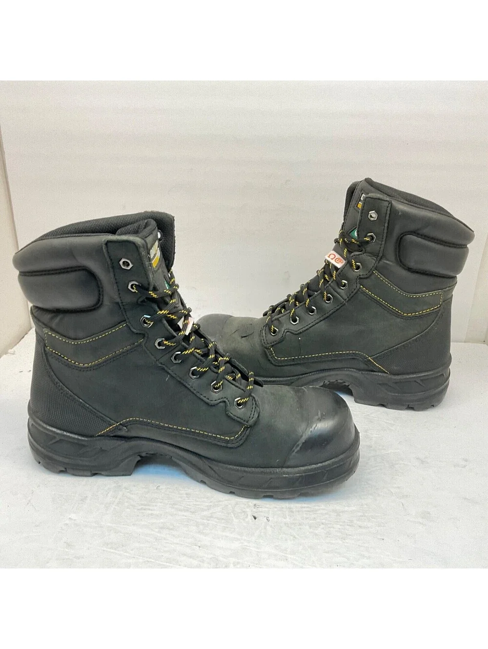 Dakota Men's 8'' 877 Steel Toe Steel Plate Safety Work Boots Black Size 11M